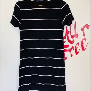 Brandy and Melville long tee dress OS black white